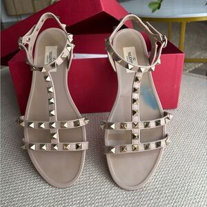Valentino Nude rockstud jelly Sandals